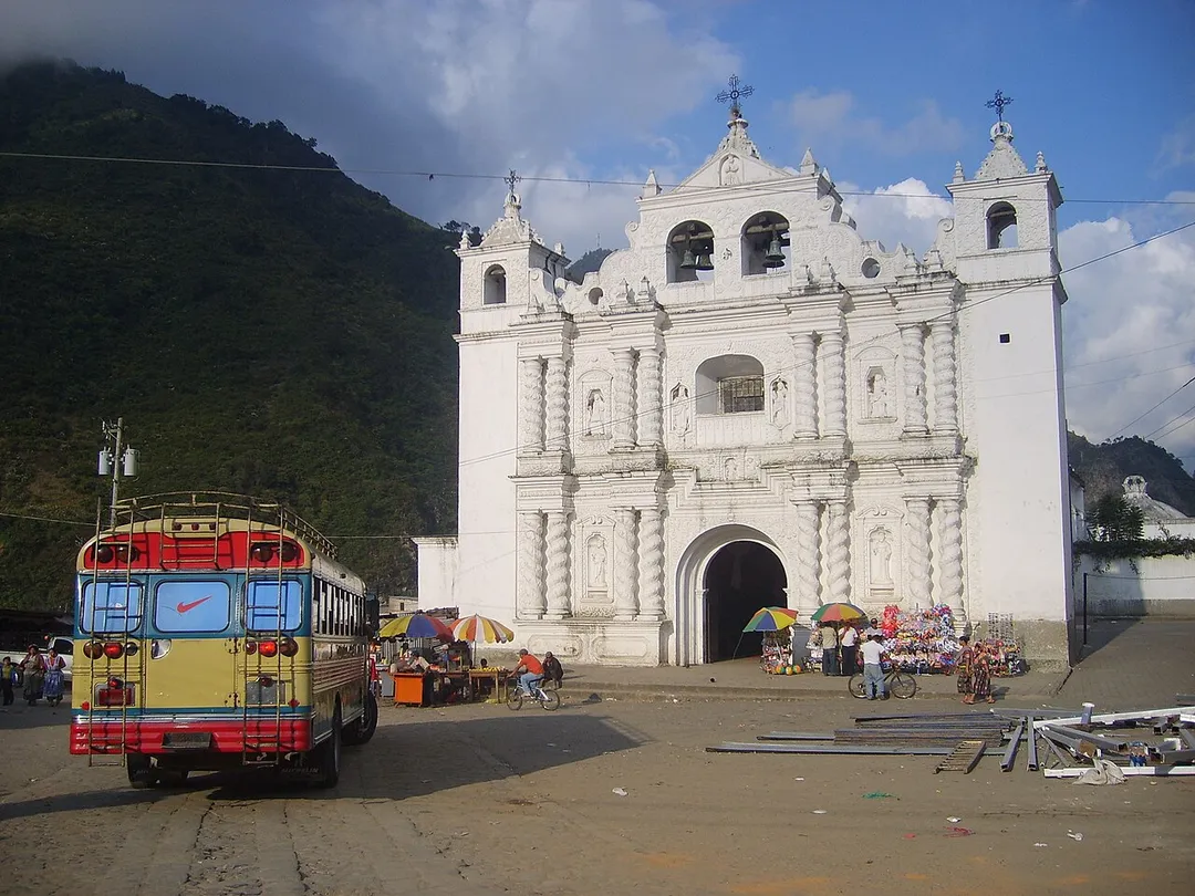 Church in Zunil, Quetzaltenango department, Guatemala