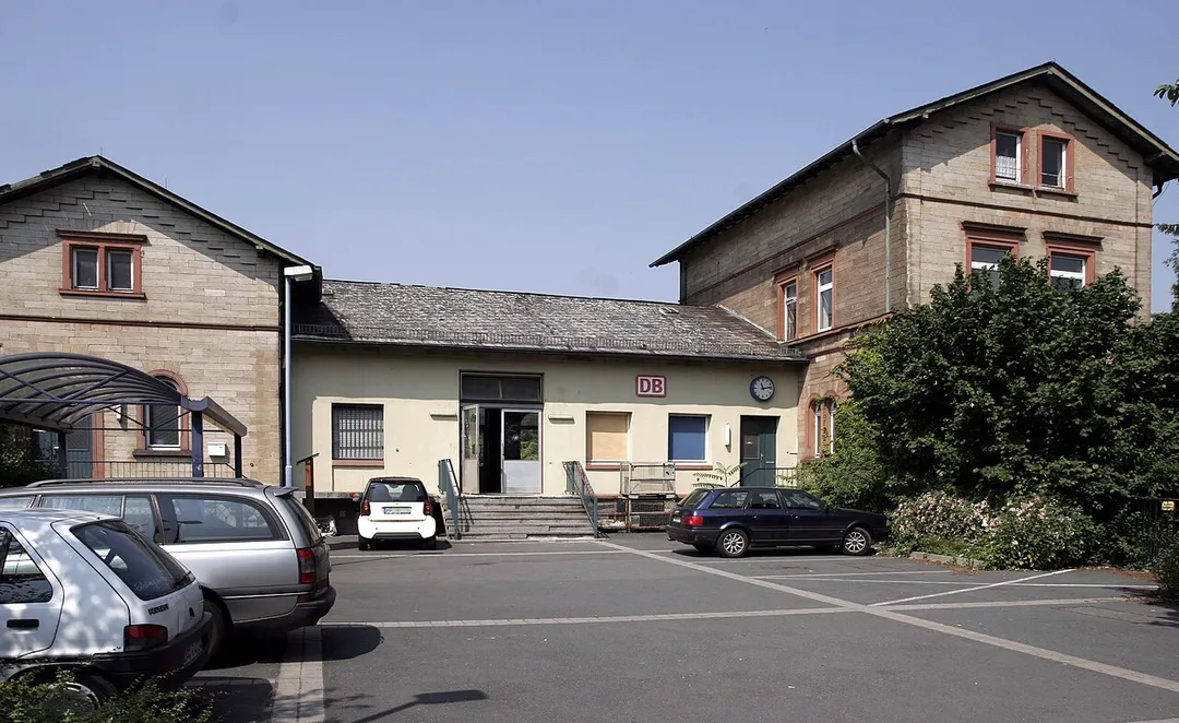 The Railwaystation of Zwingenberg (Bergstraße) in Germany.